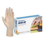 Medicom Accu Fit Clear Vinyl Powder Free Gloves Small 100's (10)