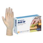 Medicom Accu Fit Clear Vinyl Powder Free Gloves Medium 100's (10)