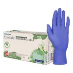 Medicom EcoSafe Biodegradable Violet Nitrile Powder Free Gloves Extra Small 100's (10)