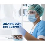Medicom SafeMask Anti-Fog Level 3 Ear-Loop Face Masks Blue (50)