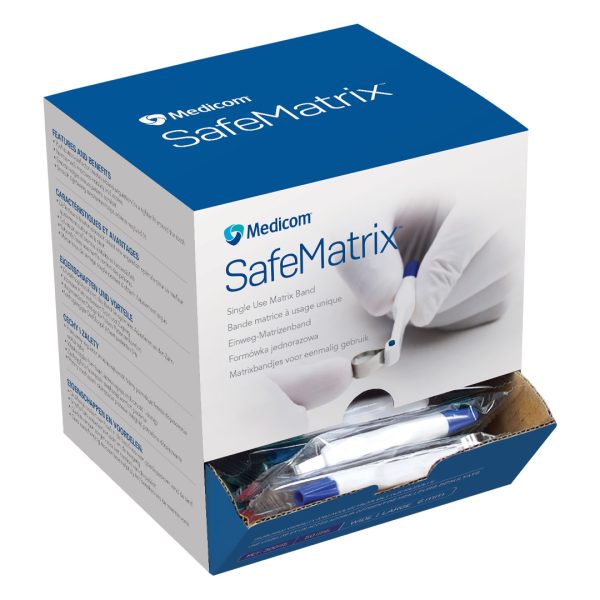 Medicom SafeMatrix Bands Straight Wide 6.0mm Blue (50)