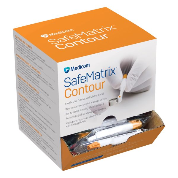 Medicom SafeMatrix Bands Contour Wide 6.0mm Orange (50)