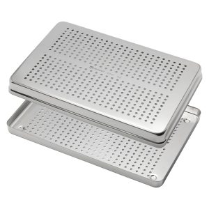 Medesy Tray Stainless Steel Perforated Large 285mm x 185mm x 15mm (LxWxH)