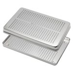 Medesy Tray Lid Stainless Steel Perforated Large 290mm x 190mm x 30mm (LxWxH)