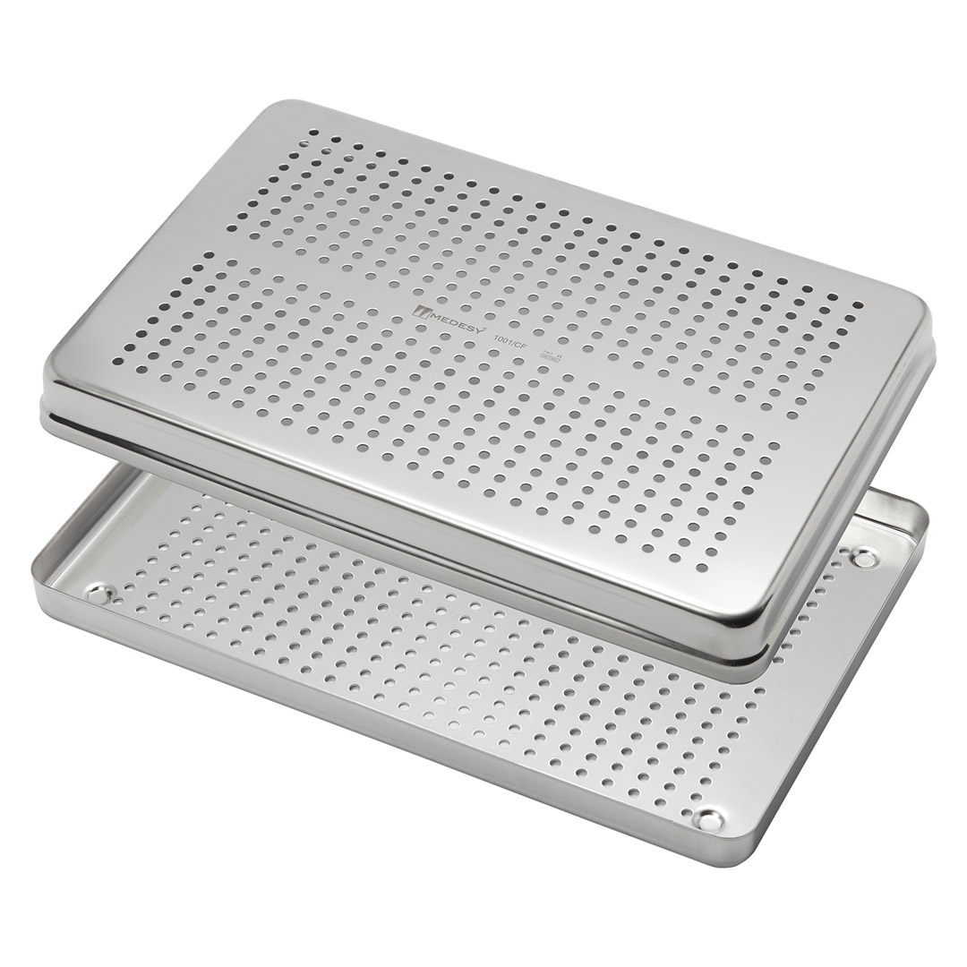 Medesy Tray Lid Stainless Steel Perforated Large 290mm x 190mm x 30mm (LxWxH) Medesy Tray Lid Stainless Steel Perforated Large 290mm x 190mm x 30mm (LxWxH)