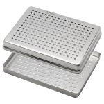 Medesy Tray Stainless Steel Perforated Small 185mm x 140mm x 15mm (LxWxH)