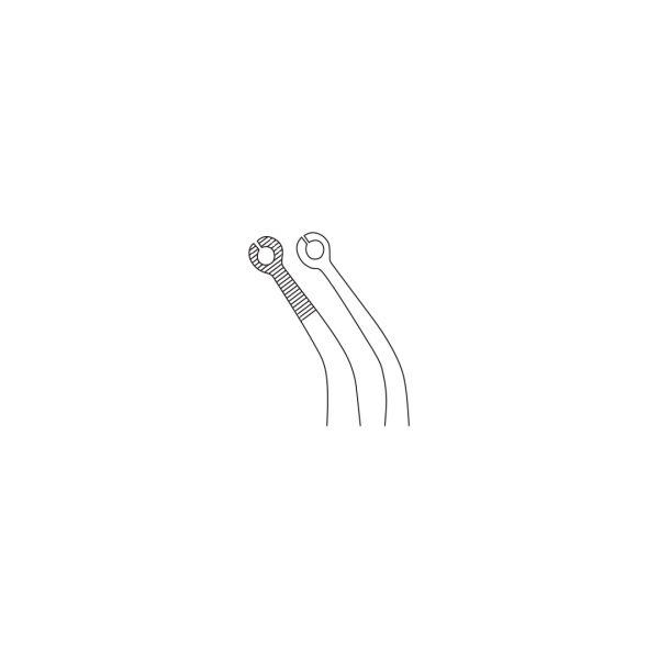 Medesy Tweezers Suture with Round Tip 155mm