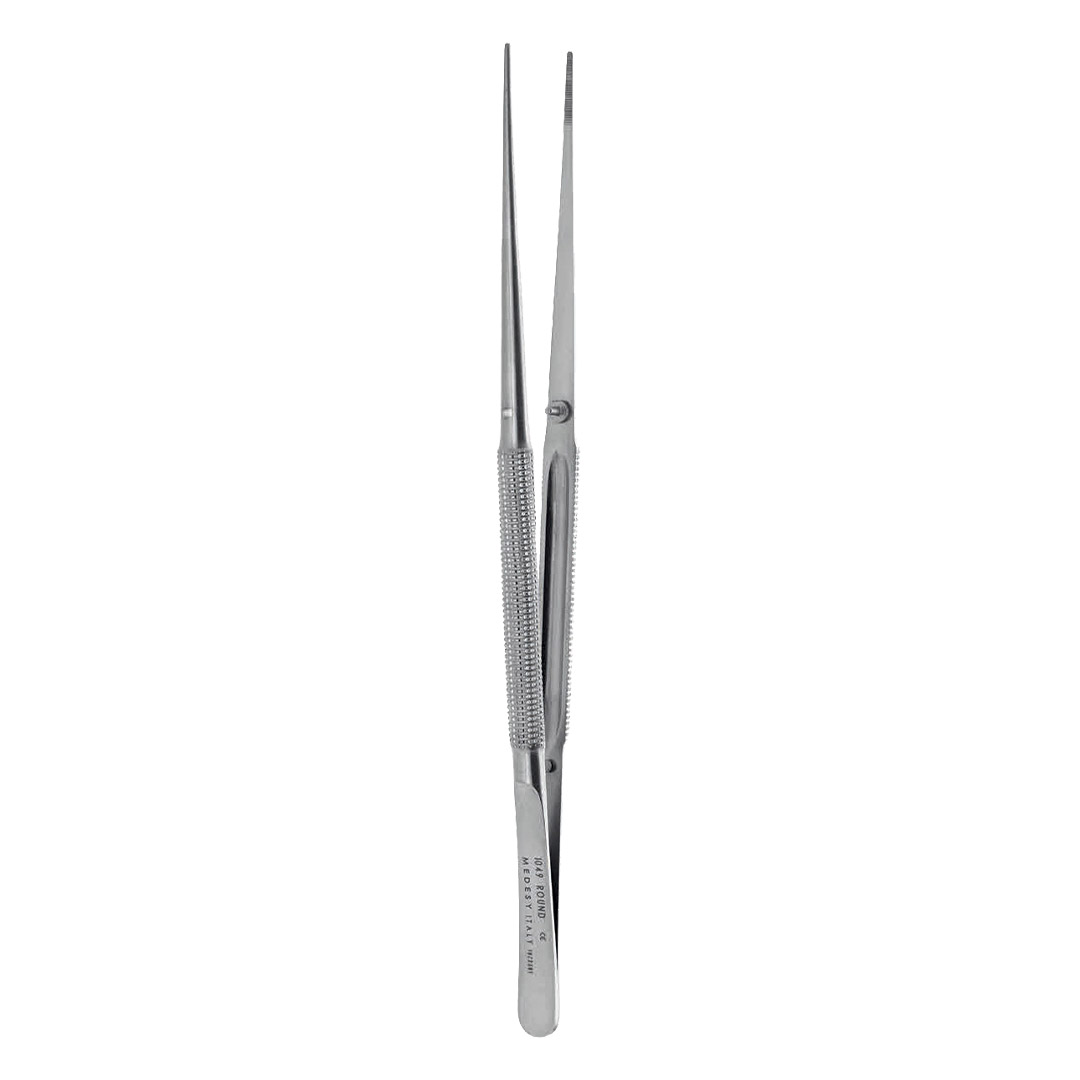 Medesy Tweezers Straight 175mm with Knurled Handles Medesy Tweezers Straight 175mm with Knurled Handles
