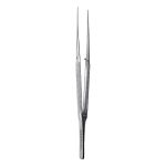 Medesy Tweezers Straight 1 x 2 Teeth 0.9mm Dia. 175mm with Knurled Handles