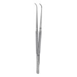 Medesy Tweezers Curved 175mm with Knurled Handles