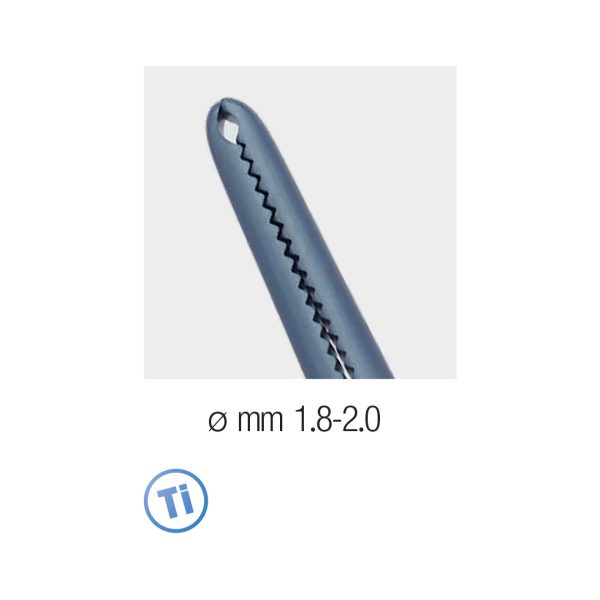 Medesy Tweezers Implant for Pins & Abutments Straight Titanium 155mm