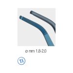 Medesy Tweezers Implant for Pins & Abutments Curved Titanium 150mm