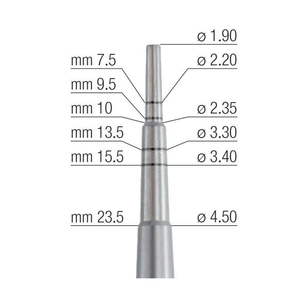 Medesy Osteotome Straight Concave No. 2 1.90mm/4.50mm Dia. 155mm