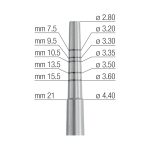 Medesy Osteotome Straight Concave No. 3 2.80mm/4.40mm Dia. 155mm