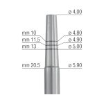 Medesy Osteotome Straight Concave No. 5 3.90mm/6.30mm Dia. 155mm