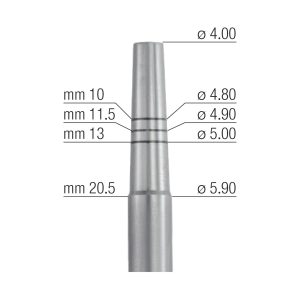 Medesy Osteotome Straight Concave No. 5 3.90mm/6.30mm Dia. 155mm