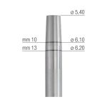 Medesy Osteotome Straight Concave No. 6 5.50mm/6.30mm Dia. 155mm