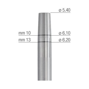 Medesy Osteotome Straight Concave No. 6 5.50mm/6.30mm Dia. 155mm