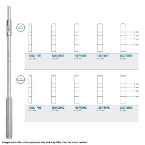 Medesy Osteotome Straight Concave No. 1RRC 2.7mm Dia. 165mm with Double Lock