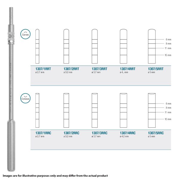 Medesy Osteotome Straight Concave No. 4RRC 4.2mm Dia. 165mm with Double Lock Medesy Osteotome Straight Concave No. 4RRC 4.2mm Dia. 165mm with Double Lock