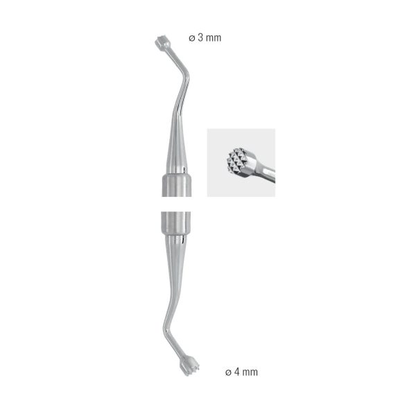 Medesy Bone Compactor 3mm/4mm Dia. with 8mm Dia. Hollow Handle