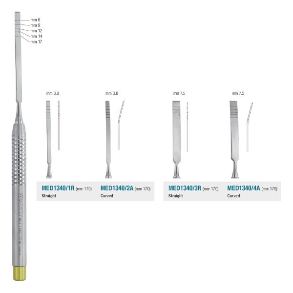 Medesy Bone Chisel Straight No. 3R 7.5mm 170mm
