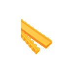 Medesy Gammafix Silicone Insert Yellow with Ridges 135mm x 10mm x 15mm (LxWxH)