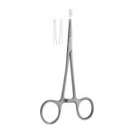 Medesy Forceps Halstead Mosquito Straight 1 x 2 Teeth 125mm