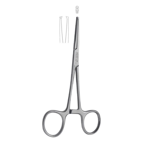 Medesy Forceps Rochester-Kocher Straight 1 x 2 Teeth 140mm