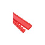 Medesy Gammafix Silicone Insert Red with Ridges 135mm x 10mm x 15mm (LxWxH)