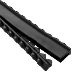 Medesy Gammafix Silicone Insert Black V Shaped 135mm x 10mm x 20mm (LxWxH)