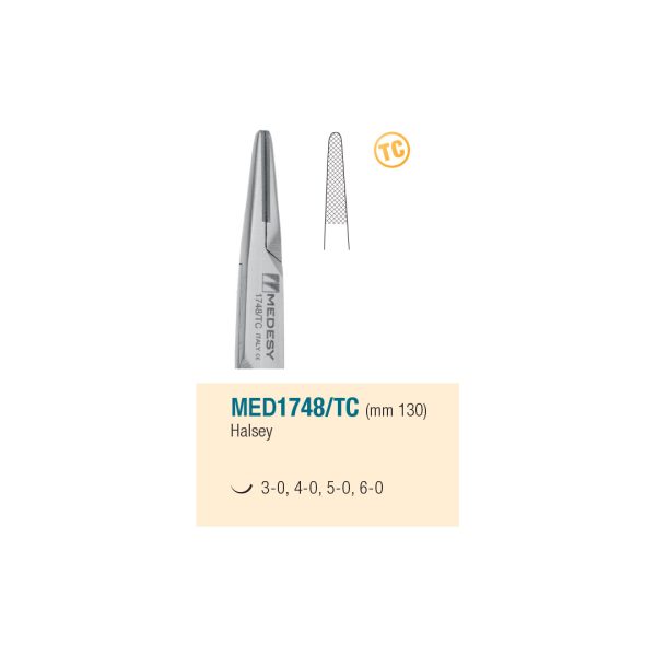 Medesy Needle Holders Halsey Straight Tungsten Carbide 130mm