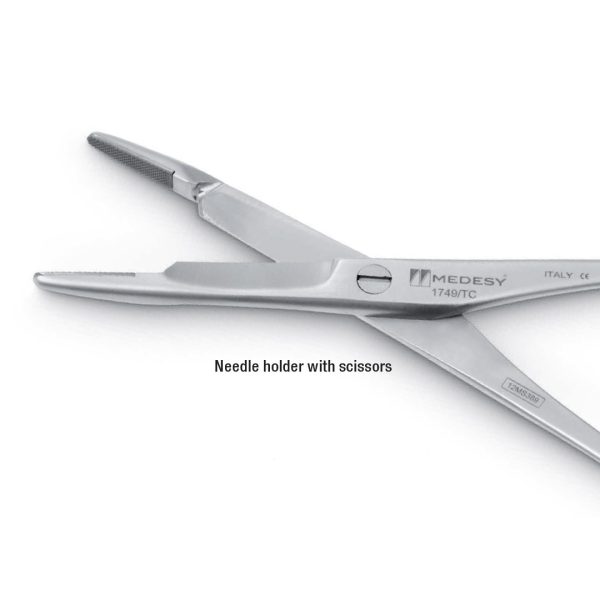 Medesy Needle Holders Olsen-Hegar Straight Tungsten Carbide 140mm