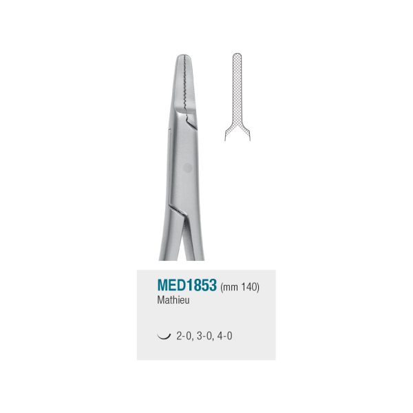 Medesy Needle Holders Mathieu Straight 140mm