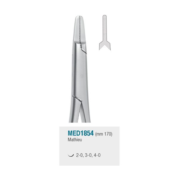 Medesy Needle Holders Mathieu Straight 170mm