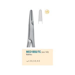 Medesy Needle Holders Mathieu Straight Tungsten Carbide 140mm