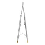 Medesy Needle Holders Barraquer Straight Tungsten Carbide 160mm with Knurled Handles