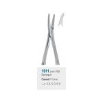 Medesy Needle Holders Barraquer Curved 160mm with Knurled Handles