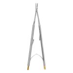 Medesy Needle Holders Barraquer Curved Tungsten Carbide 160mm with Knurled Handles
