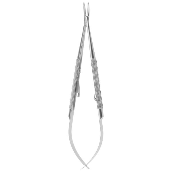 Medesy Needle Holders Castroviejo Curved 140mm with Knurled Handles