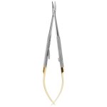 Medesy Needle Holders Castroviejo Curved Tungsten Carbide 140mm with Knurled Handles