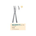 Medesy Needle Holders Castroviejo Curved Tungsten Carbide 140mm with Knurled Handles