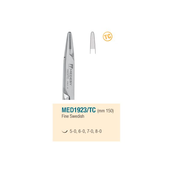 Medesy Needle Holders Fine Swedish Straight Tungsten Carbide 150mm