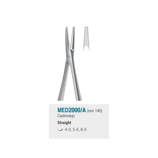 Medesy Needle Holders Castroviejo Straight 140mm