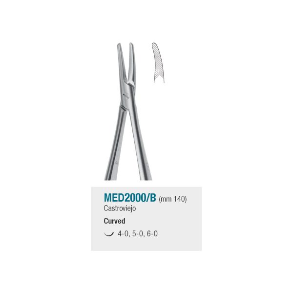 Medesy Needle Holders Castroviejo Curved 140mm