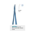 Medesy Needle Holders Micro Surgical Curved with Smooth Beaks Titanium 180mm