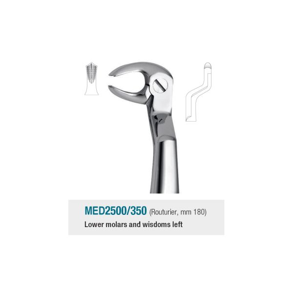 Medesy Extraction Forceps No. 350 Routurier 180mm