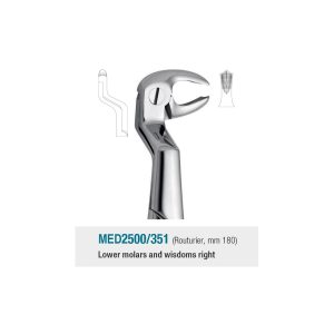 Medesy Extraction Forceps No. 351 Routurier 180mm