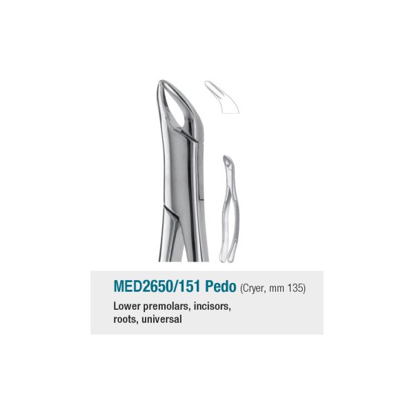 Medesy Extraction Forceps No. 151 Pedo Cryer 135mm
