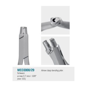 Medesy Orthodontic Wire Bending Pliers Schwarz No. 29 125mm